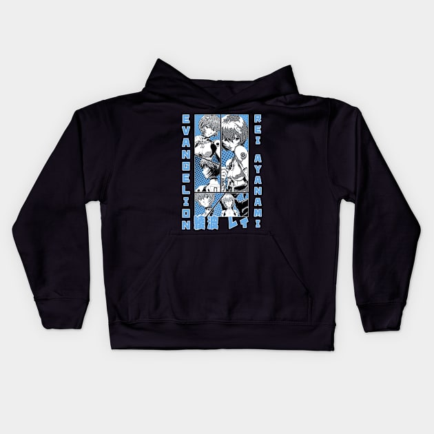 ayanami rei Kids Hoodie by Retrostyle